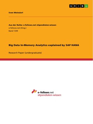 cover image of Big Data In-Memory Analytics explained by SAP HANA